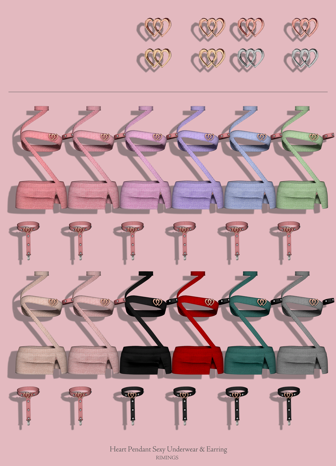 Галерея мода Нижнее белье Heart Pendant Sexy Underwear #1